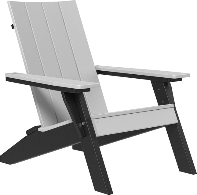 LuxCraft Urban Adirondack Chair Dove Gray & Black