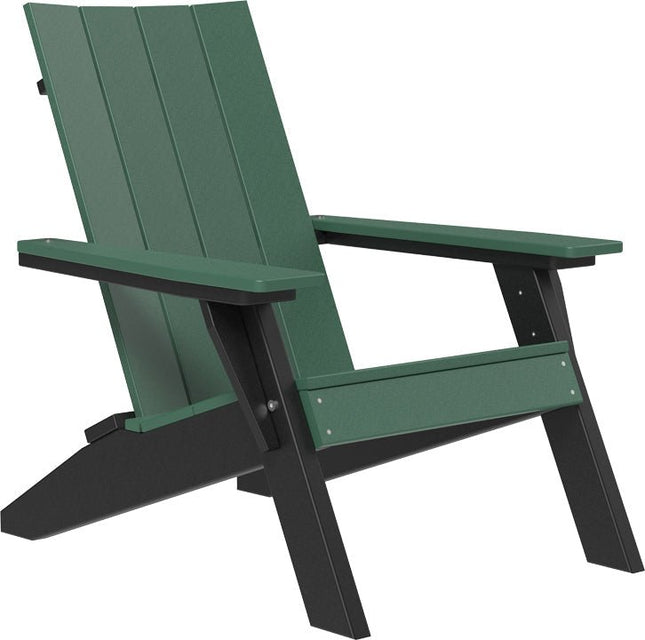 LuxCraft Urban Adirondack Chair Green & Black