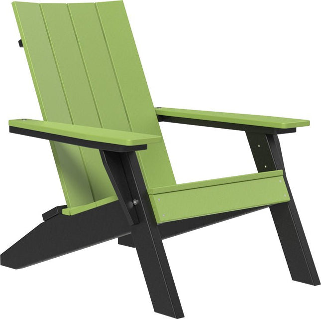 LuxCraft Urban Adirondack Chair Lime Green & Black