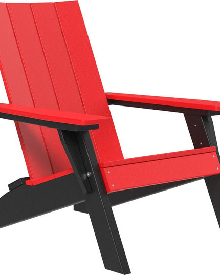 LuxCraft Urban Adirondack Chair Red & Black