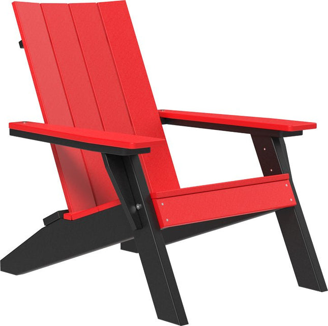 LuxCraft Urban Adirondack Chair Red & Black