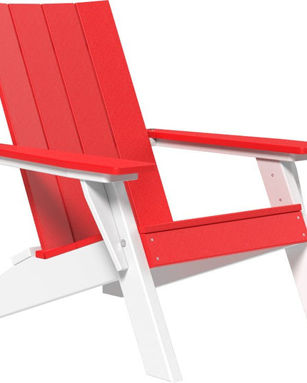 LuxCraft Urban Adirondack Chair Red & White