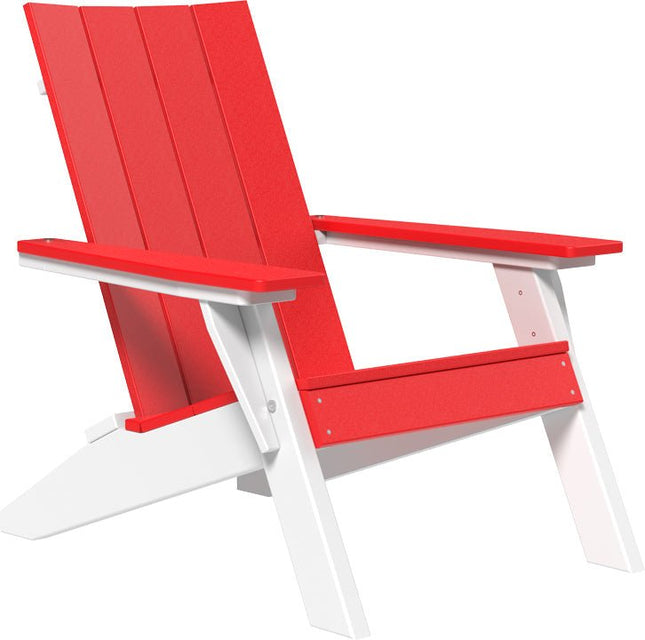 LuxCraft Urban Adirondack Chair Red & White