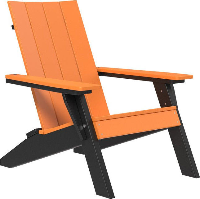LuxCraft Urban Adirondack Chair Tangerine & Black