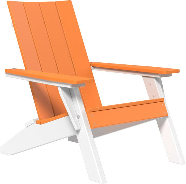 LuxCraft Urban Adirondack Chair Tangerine & White