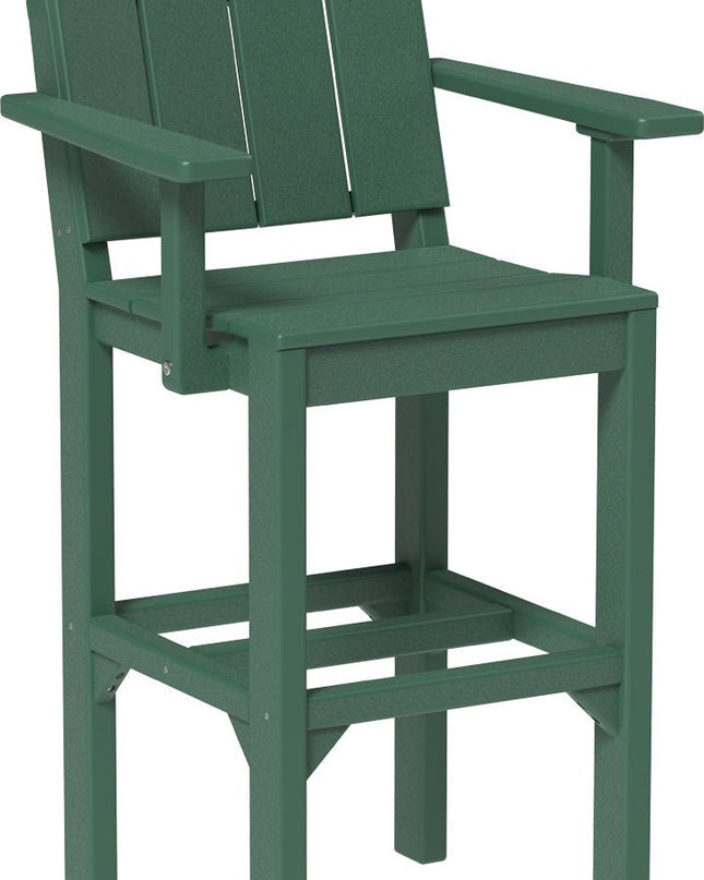 LuxCraft Urban Arm Chair (Bar Height) Green