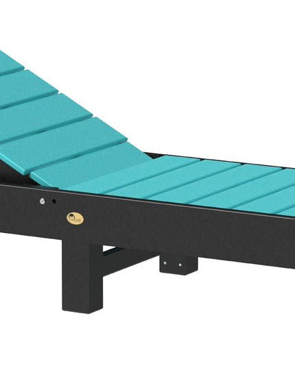 LuxCraft Urban Chaise Lounge Aruba Blue & Black
