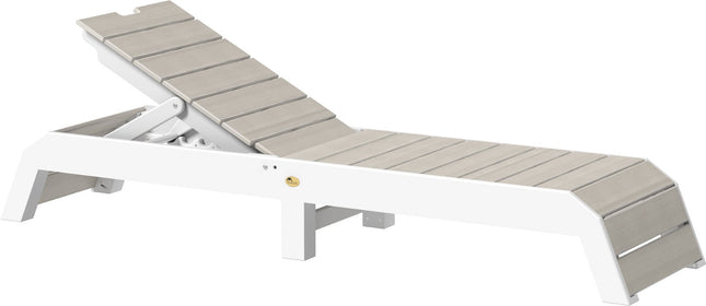 LuxCraft Urban Chaise Lounge Birch & White