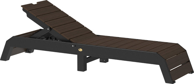 LuxCraft Urban Chaise Lounge Brazxilian Walnut & Black