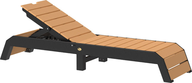 LuxCraft Urban Chaise Lounge Cedar & Black