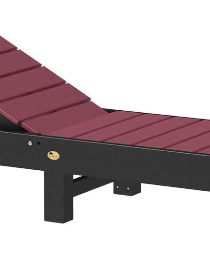 LuxCraft Urban Chaise Lounge Cherrywood & Black