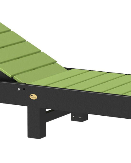 LuxCraft Urban Chaise Lounge Lime Green & Black