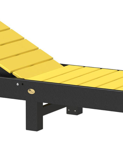 LuxCraft Urban Chaise Lounge Yellow & Black