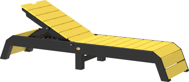 LuxCraft Urban Chaise Lounge Yellow & Black