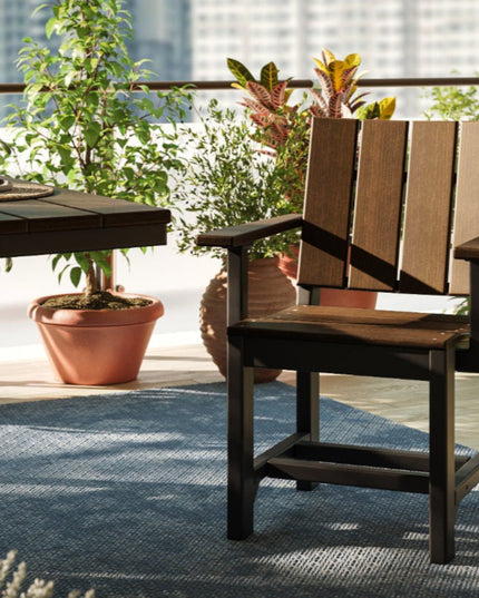LuxCraft Urban Arm Chair featured in Antique Mahogany 