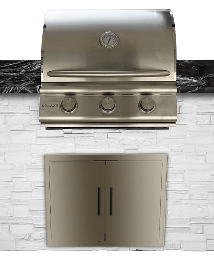TRU 5' Island Systems - Outdoor Kitchen Islands White / Black