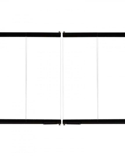Superior 42-Inch Black Bi-Fold Glass Doors for Fireplaces