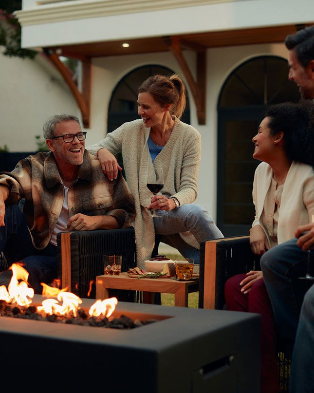 Blaze 60-Inch Gas Fire Table with Powerful Brass Burner