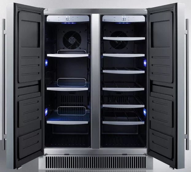 Summit Outdoor Dual-Zone Undercounter Beverage Center