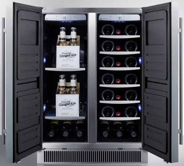 Summit Outdoor Dual-Zone Undercounter Beverage Center
