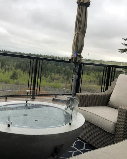 30" Round Fire Bowl Midnight Mis - Cove