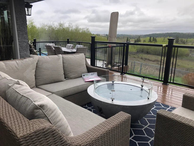 30" Round Fire Bowl Midnight Mis - Cove