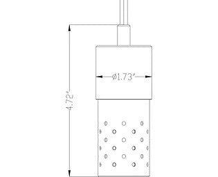 Lumien Durable Brass Micro Light with Long Perforated Shroud