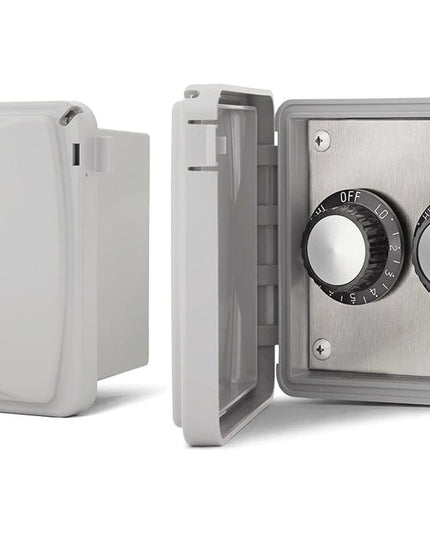 Infratech Dual-240V Surface Mount with Weatherproof Gang Box and Cover