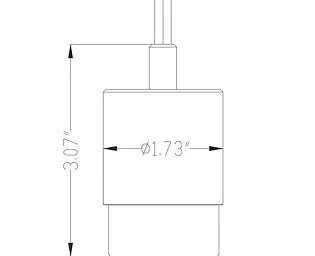Lumien Compact Surface Mount Light with Short Solid Brass Shroud