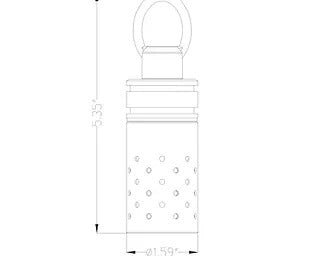 Lumien Stylish Hanging Light with Perforated Shroud
