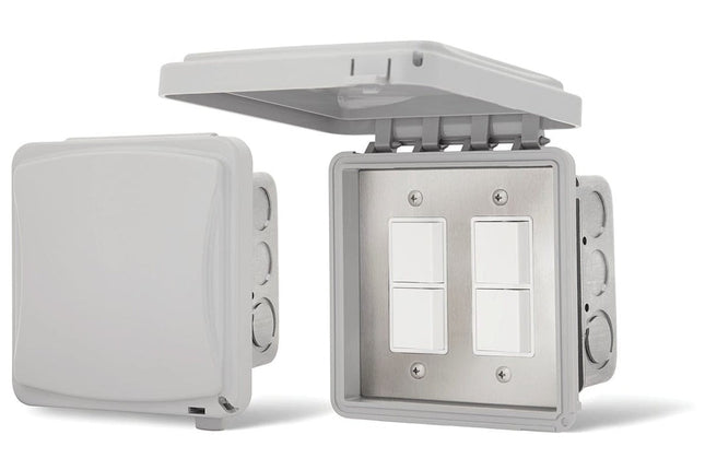 Infratech Dual Duplex, Flush Mount with Weatherproof Cover
