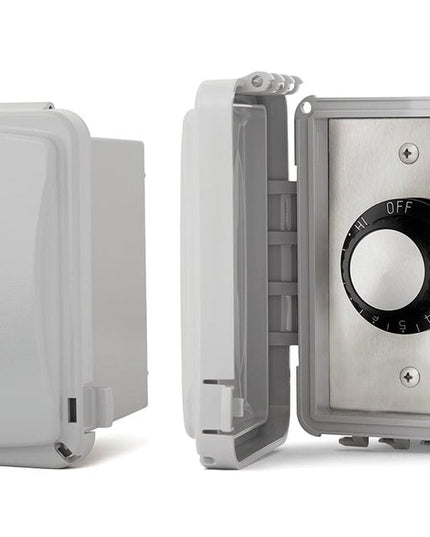 Infratech Single-240V Surface Mount with Weatherproof Gang Box and Cover