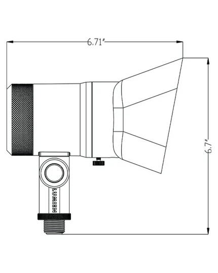 Lumien 8W Black LED Floodlight, 3000K Warm Light Output