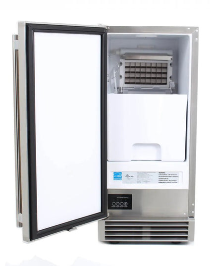 Blaze 50 Lb. 15-Inch Outdoor Ice Maker with Gravity Drain