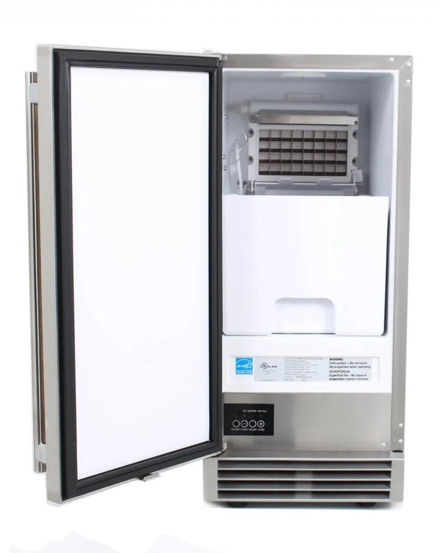 Blaze 50 Lb. 15-Inch Outdoor Ice Maker with Gravity Drain