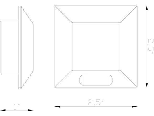 Lumien Recessed Square Micro Light – Quick Connect Brass Fixture