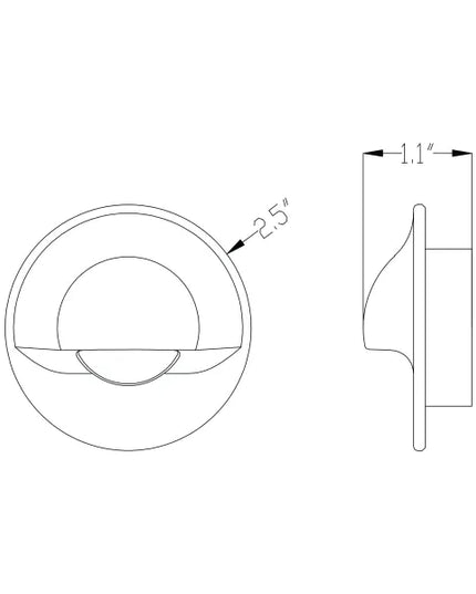 Lumien Circular Half-Moon Micro Light with Quick Connect System