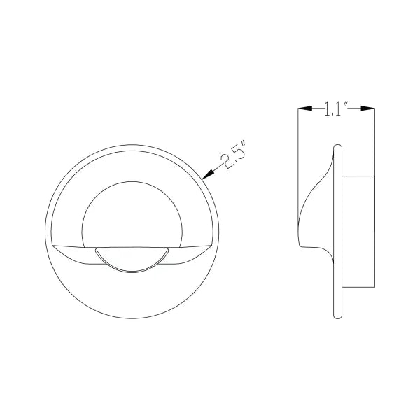 Lumien Circular Half-Moon Micro Light with Quick Connect System