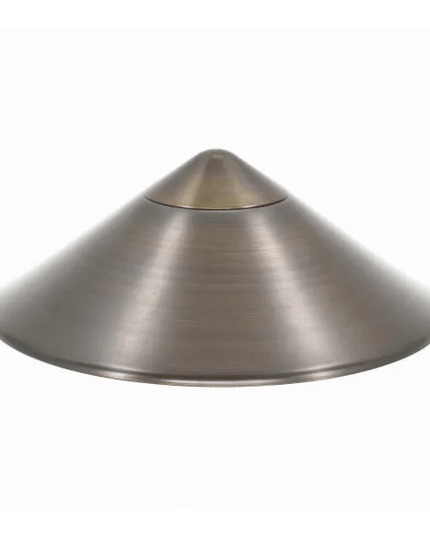 Lumien Antique Brass Triangle Hat Path Light