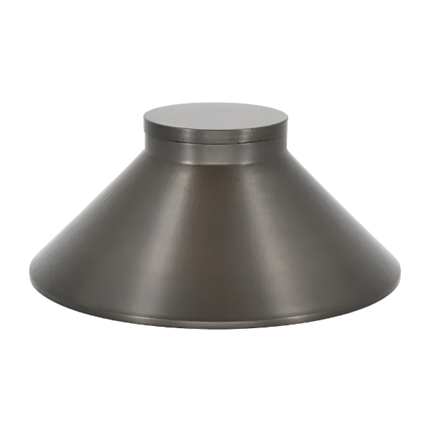 Lumien Antique Brass Flat Dome Path Light Cap