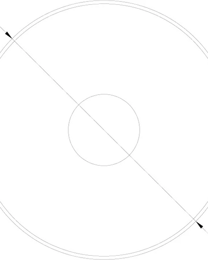 Lumien Antique Brass 6” Ground Cover Plate – Single Hole
