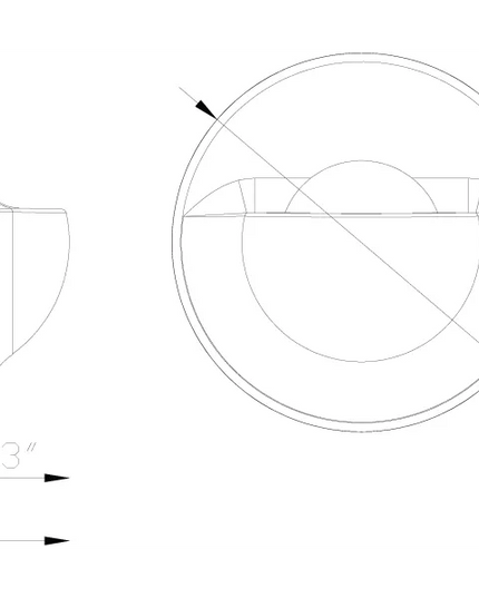 Lumien Circular Half-Moon Recessed Nano Light with Quick Connect