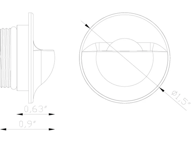 Lumien Circular Half-Moon Recessed Nano Light with Quick Connect