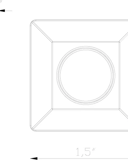 Lumien Square Flush Recessed Nano Light with Quick Connect System