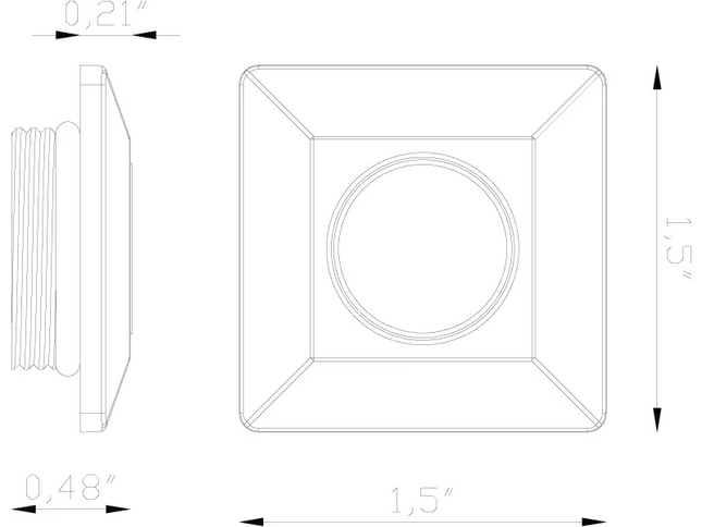 Lumien Square Flush Recessed Nano Light with Quick Connect System
