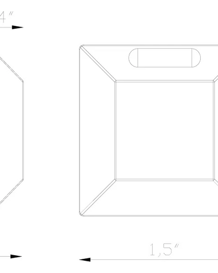 Lumien Square 90° 2-Sided Nano Light with Quick Connect