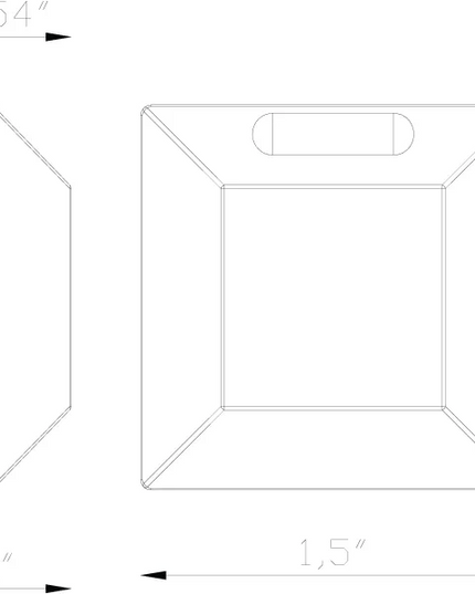 Lumien Recessed Nano Square Light with Quick Connect System