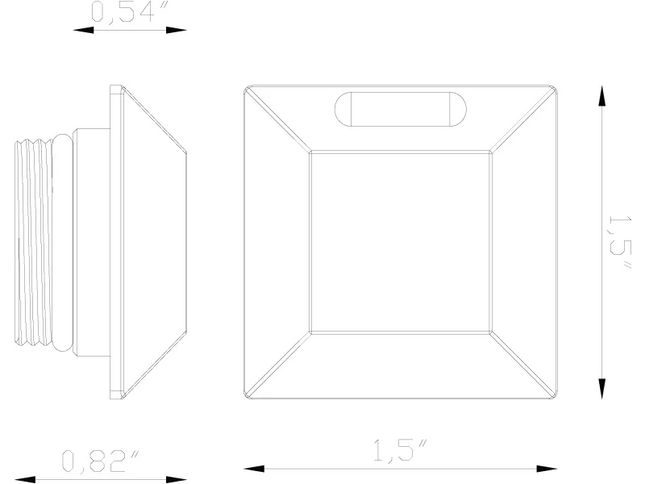 Lumien Recessed Nano Square Light with Quick Connect System