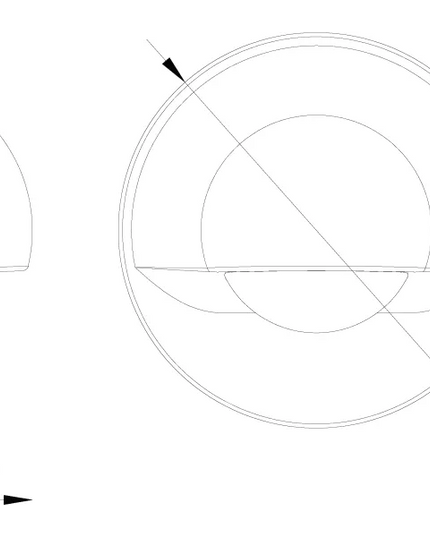 Lumien Circular Half-Moon Recessed Light with 30° Beam Spread