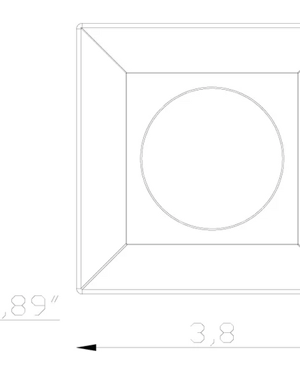 Lumien Durable Square Flush Macro Light with Quick Connect System